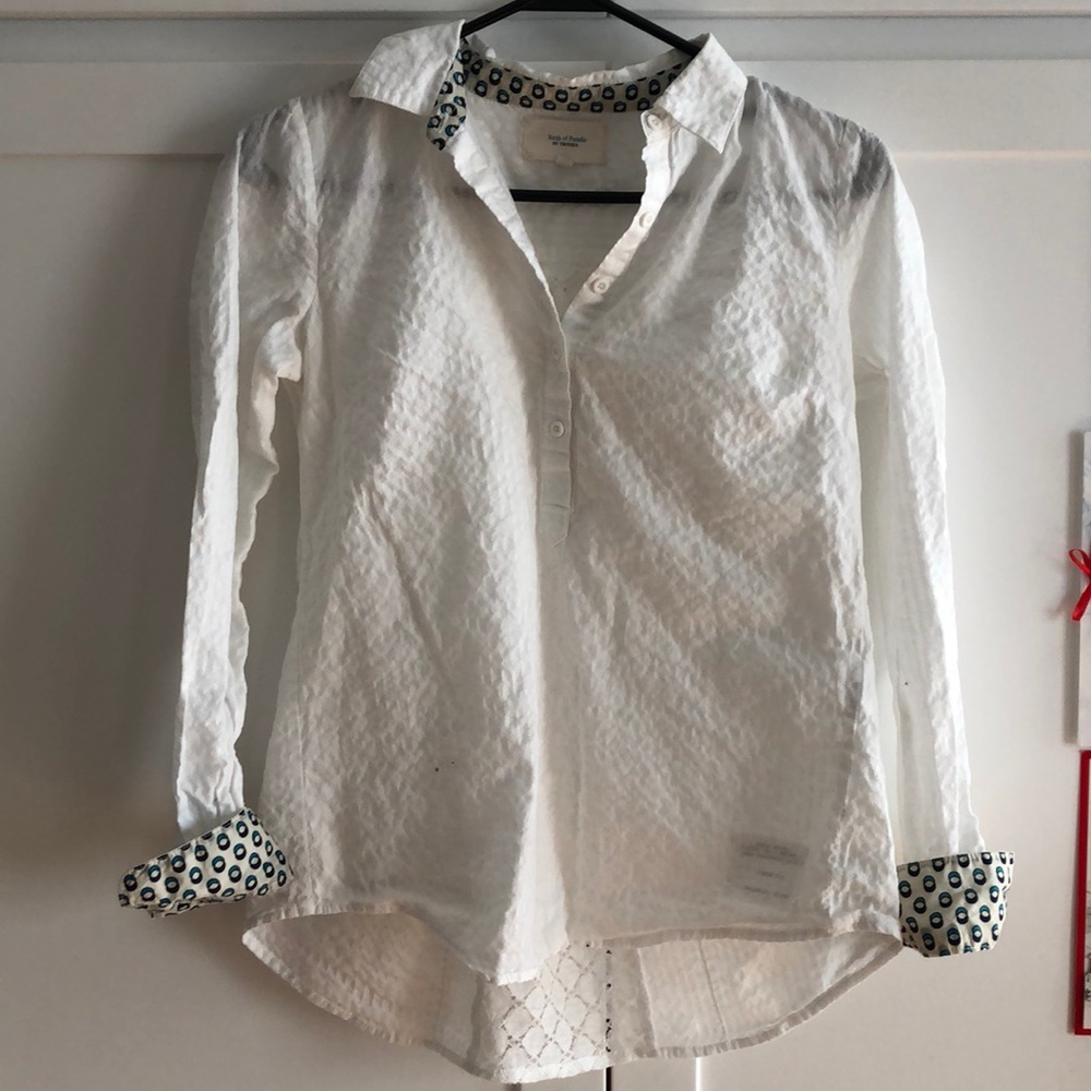 Quarter Button Down Blouse